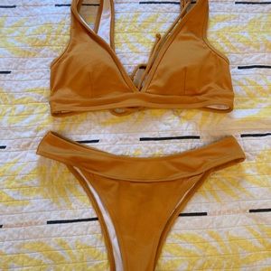 Yellow bikini